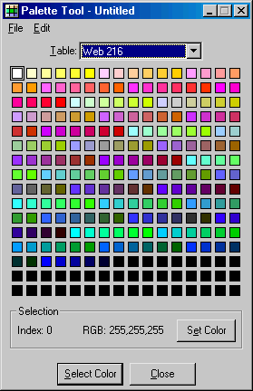 Palette Tool Screenshot