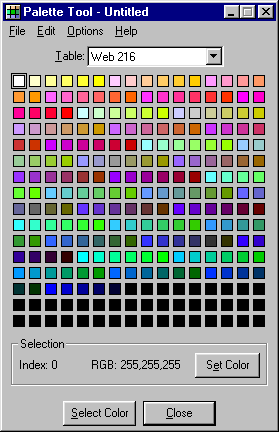 Palette Tool Screenshot